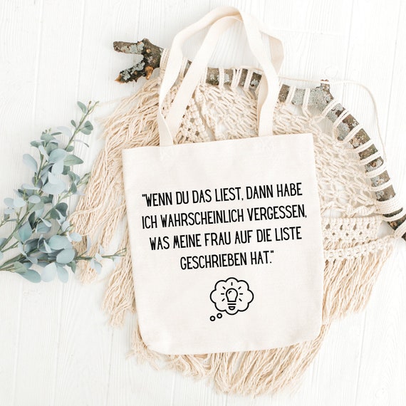 Shopping Bag for Men, Jute Bag, Funny, Shopping, Gift, Birthday