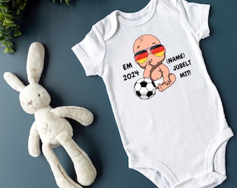 EM 2024 baby bodysuit, fan articles, little football fans, baby bodysuit, bodysuits babies, baby bodysuits, toddlers, football, Germany fans, FuBa