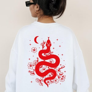 Happy Chinese Snake Year Sweatshirt, Year Of The Snake 2025 Sweater, Snake Year Sweatshirt,Lunar New Year Sweater,Happy China New Year Sweat
