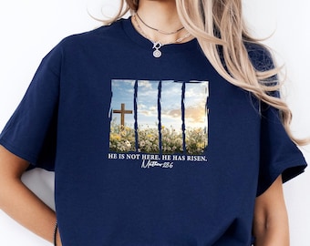 He is not here, he has risen shirt, easter shirt, Christian Shirt, Jesus Easter Shirt, jesus christ easter, bunny shirt, , faith shirt