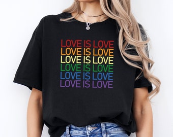 Love is Love T-Shirt, Womens Love is Love Shirt, Pride Shirt, Mens Love is Love Shirt, Kindness Shirts, LGBTQ Support Tees, Gay Pride Shirt