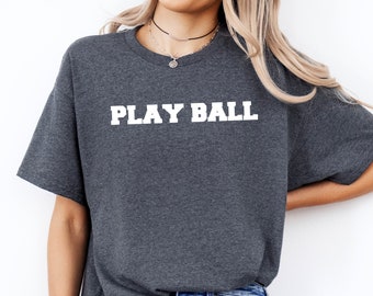 Play Ball Shirt, Play Ball Shirt Women, Play Ball Gift, Baseball Game Day Crewneck, Tball Mom Shirt, Baseball Mom Shirt, Baseball Mom Gift