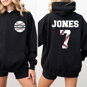 Custom Baseball Hoodie, Cute Baseball Mama Hoodie, Personalized Baseball Hoodie,Sports Woman Hoodie,Baseball Team Hoodie,Baseball Lover Gift