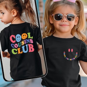 Cool Cousins Club Shirts, Cousin Crew Kids Shirt, Cousin Crew Toddler T-Shirt, Natural Color Baby Bodysuit, Retro Style Toddler Tee Shirts