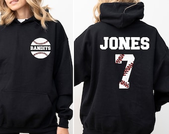 Custom Baseball Hoodie, Cute Baseball Mama Hoodie, Personalized Baseball Hoodie,Sports Woman Hoodie,Baseball Team Hoodie,Baseball Lover Gift