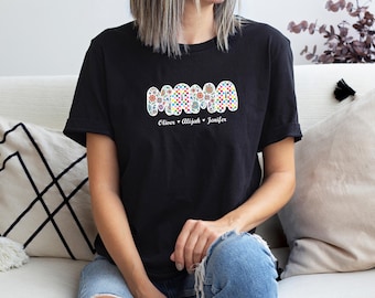 Personalized Mom Shirt With Kids Names, Custom Kid's Names Mom Shirt, Custom Mom Shirt With Kids Names, Mothers Day Shirt, Custom Mama Shirt