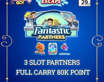 MONOPOLY_GO FANTASTIC Partners { 3 SLOT } Pertners Event on July 29th - Full Carry Service !!
