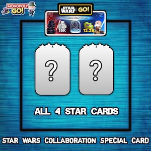 Monopoly_Go 4 Stern Sticker - Star Wars Go Album 1 Stück / Bestellung