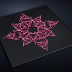 Ritningsritning för spaderros med grönt snöre - utskrivbart DIY-kit (digital nedladdning) (https://spidermind.circloud.net)