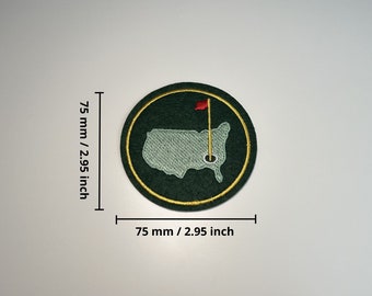 Golf Patch Masters Augusta Patch Broderie Patch Fer Sur Patch The Masters Golf Patch Veste Verte Patch Golf Patch Brodé Masters Golf