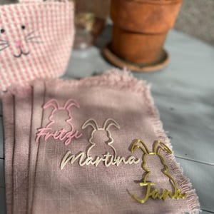 Bunte Tischkarten, Platzkarten für Ostern und Konfirmation