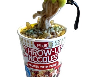 Throw-Up Noodles Moldy Super Rare Zuru Toys 5 Surprise Mega Gross Minis with Custom Sticker