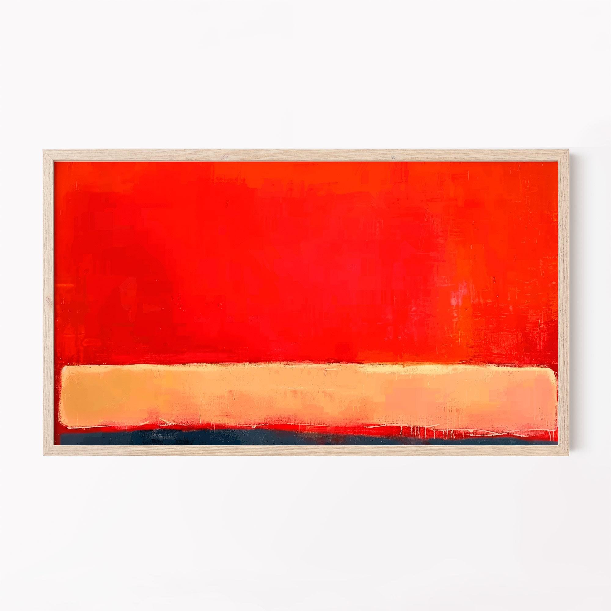 Mark Rothko Tv Art, Rothko Digital Painting, Modern Wall Art