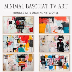 Arte de Jean Michel Basquiat para Samsung Frame TV, paquete de arte de graffiti imprimible, colección de arte de pared contemporáneo, set de arte de TV, Urban Street 287