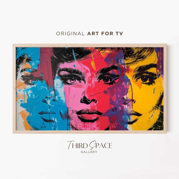 Andy Warhol Tv Art, Pop Art for Frame Tv, Samsung Frame Tv