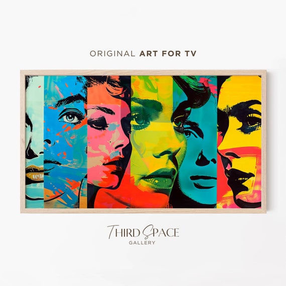 Andy Warhol Tv Art, Samsung Frame Tv Art, Pop Art for Frame