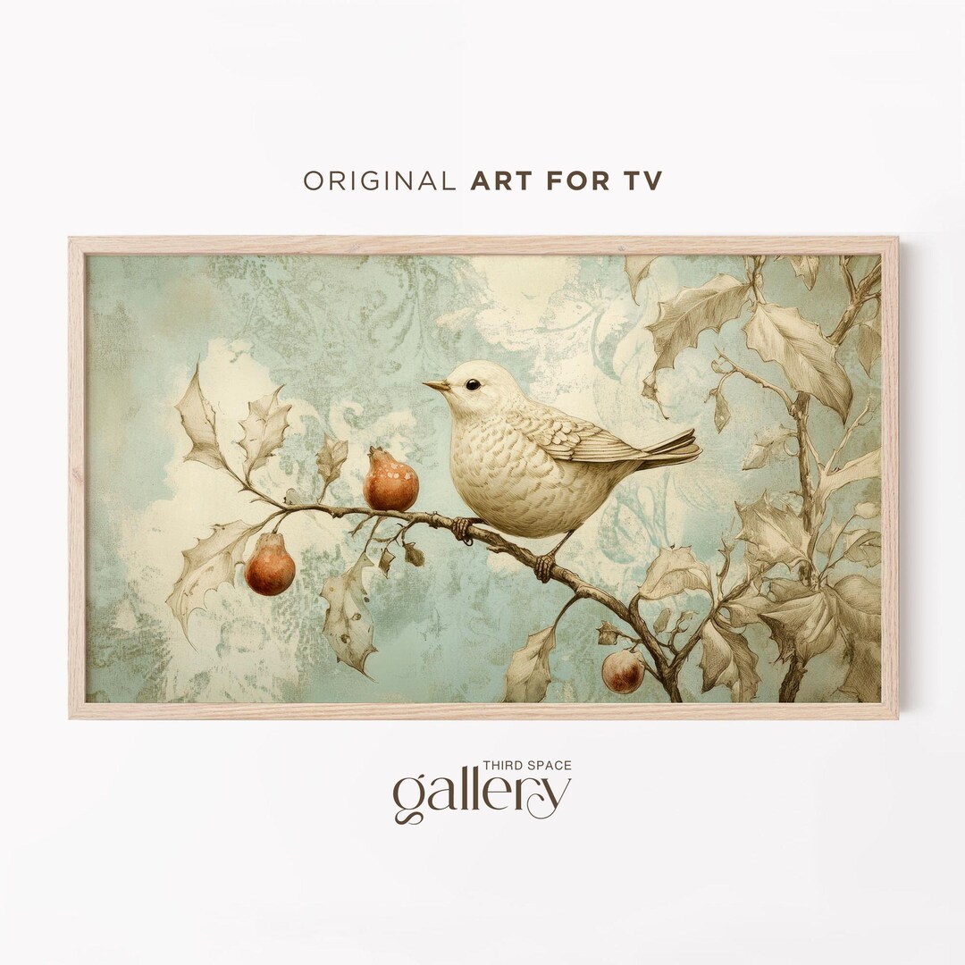 Partridge in a Pear Tree Art for Samsung Frame TV, 12 Days of Christmas ...
