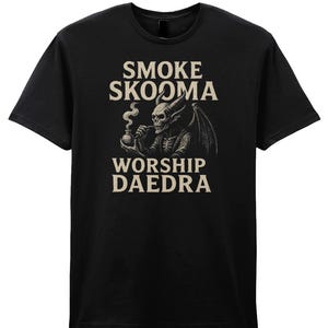 The Elder Scrolls Oblivion - Funny Nerdy Gaming Tee - Smoke Skooma Worship Daedra