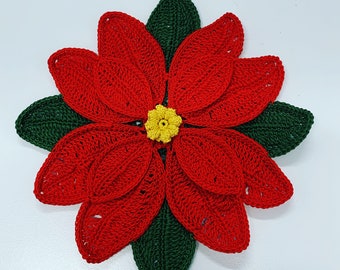 Poinsettia Applique Ornament Pattern