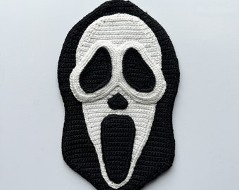 Ghost Face Crocheted Ornament
