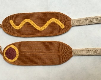 Corn Dog Applique/Ornament Crochet Pattern