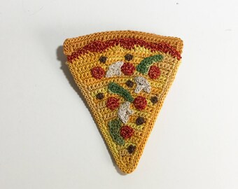 Combo Pizza Slice Brooch