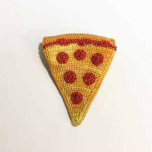 Pepperoni Pizza Slice Brooch