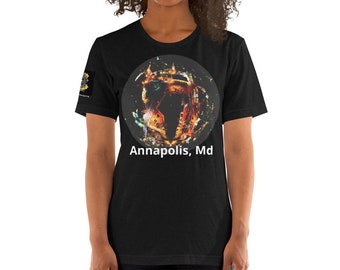 Annapolis Aerial 360 - Kurzärmeliges Unisex-T-Shirt