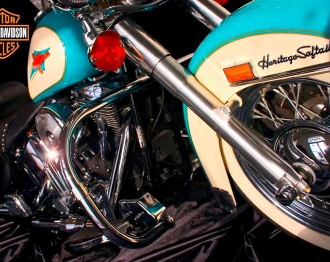 Harley Davidson Original Print by Scott M. Rhodes Awesome Gift for Harley Owners