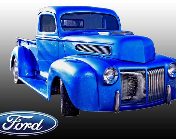 Original Scott Rhodes Print Classic Ford Pick-Up