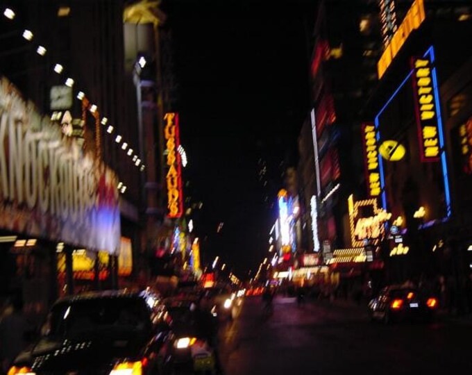 Manhattan Street Lights at Night