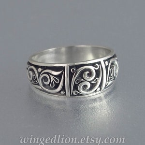 size 9.25 Ready to Ship TRISTAN silver wedding band