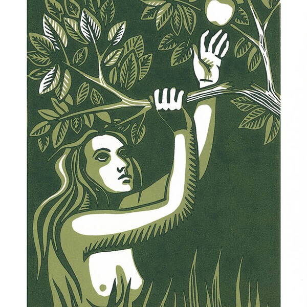 MODERN EVE linocut