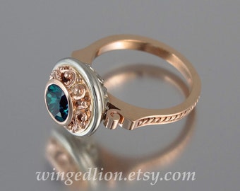 OLGA 14K gold ring with Alexandrite