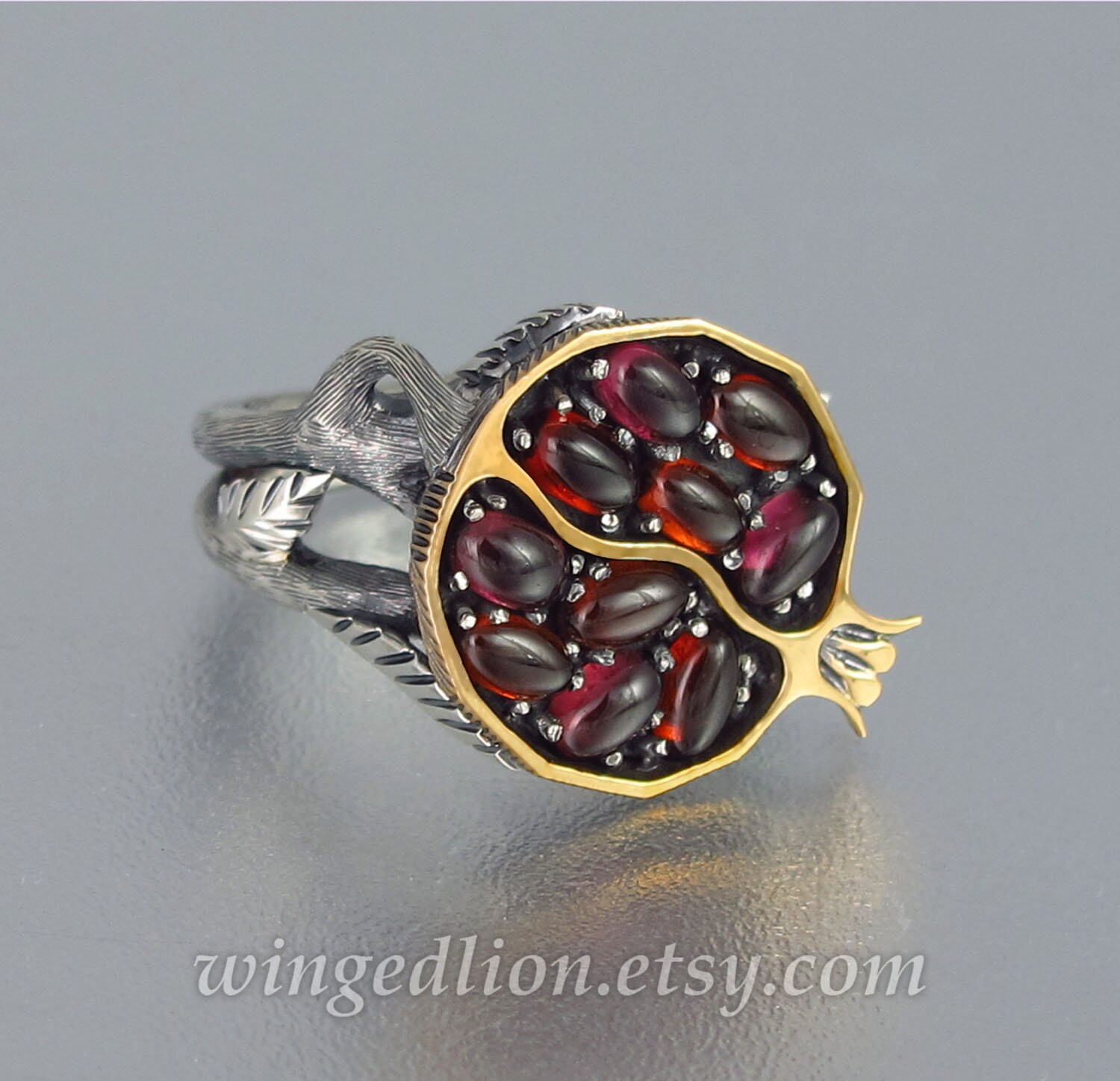 Buy Gold Garnet Ring, 925 Solid Sterling Silver, 22K Yellow Gold Fill Ring,  Handmade Ring, Red Stone Ring, Womens Ring, Gift for Her Online in India -  Etsy