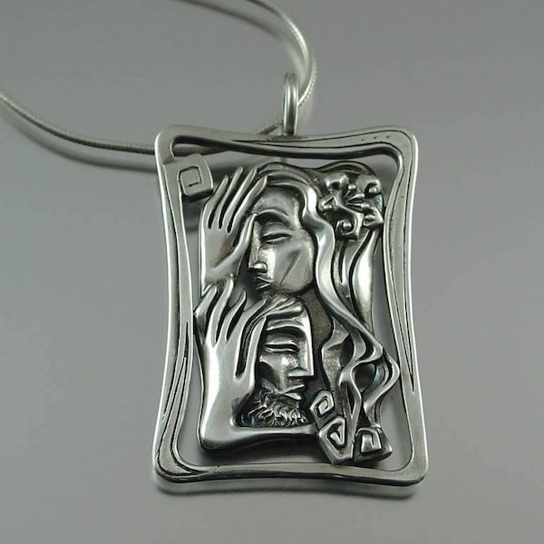 LOVERS designer silver pendant