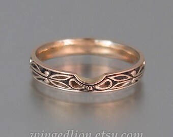 AUGUSTA 14K rose gold wedding band