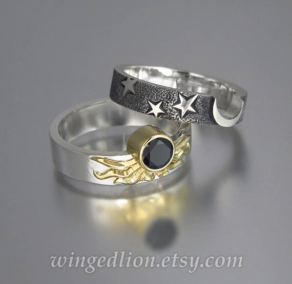 Sun and outlet moon diamond ring