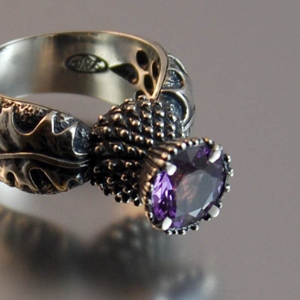 BLOOMING THISTLE ring