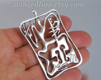 CELLIST sterling silver pendant Ready to ship