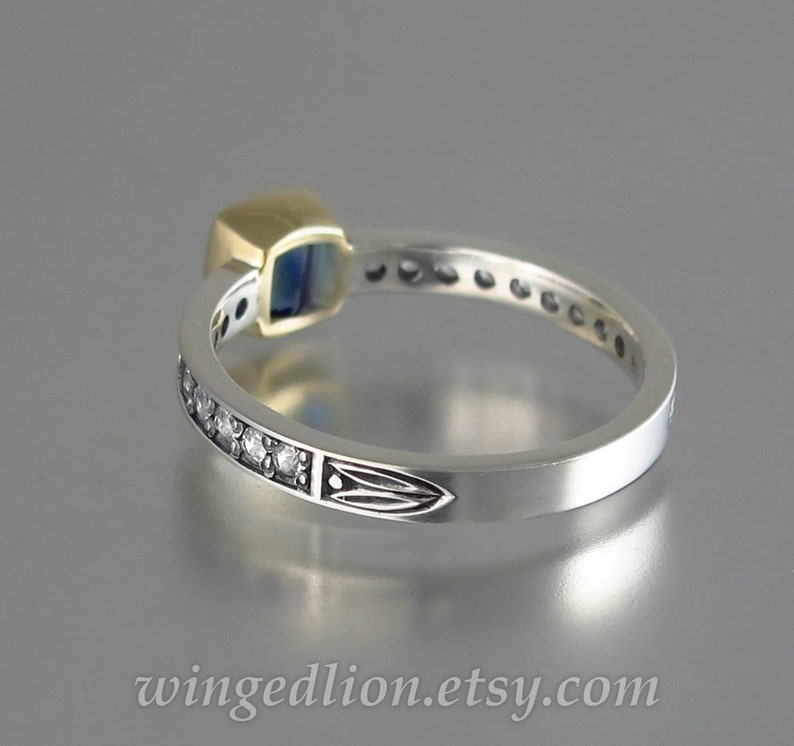 DAPHNE Silber & 14k Gold Ring mit Alexandrit Bild 4