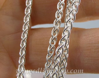 Sterling Silver Wheat chain - various lengths