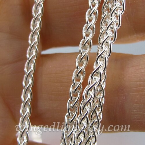 Sterling Silver Wheat chain - various lengths