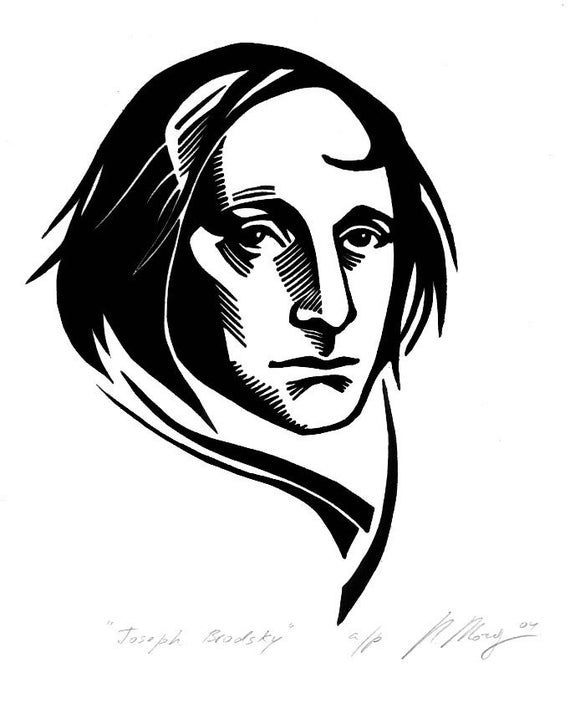 Joseph Brodsky Portrait Of Russian Poet Linocut Etsy Joseph Brodsky Portrait Of Russian Poet Linocut Etsy