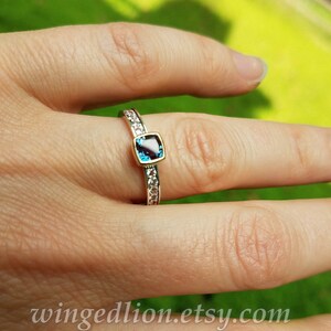 DAPHNE Silber & 14k Gold Ring mit Alexandrit Bild 6