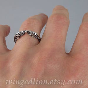 The COUNTESS Alexandrite silver ring and band set sizes 7 to 9.5 image 10