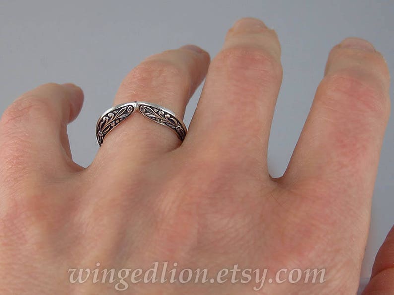 The COUNTESS Alexandrite silver ring and band set sizes 7 to 9.5 image 10