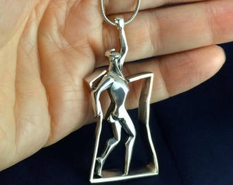 OUT OF FRAME silver pendant - Ready to ship