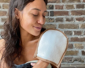 Peeling-Handschuh Aus ägyptischem Luffa – Schnelltrocknend & Hygienisch