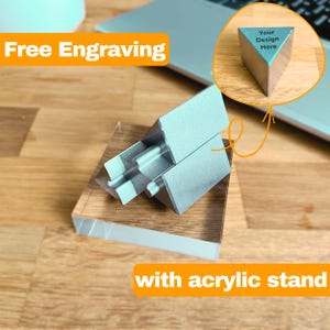 Zelda Triforce Stainless Steel Puzzle - Pyramid Fidget for Gaming Fans